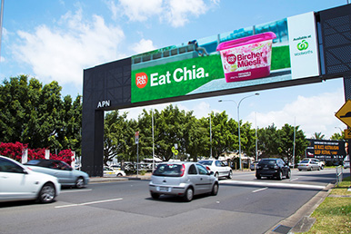 outdoor billboard advertising chia retail